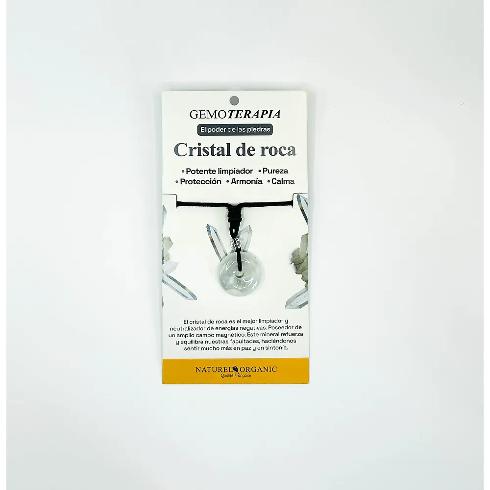 Joya Colgante Redondo Cristal De Roca