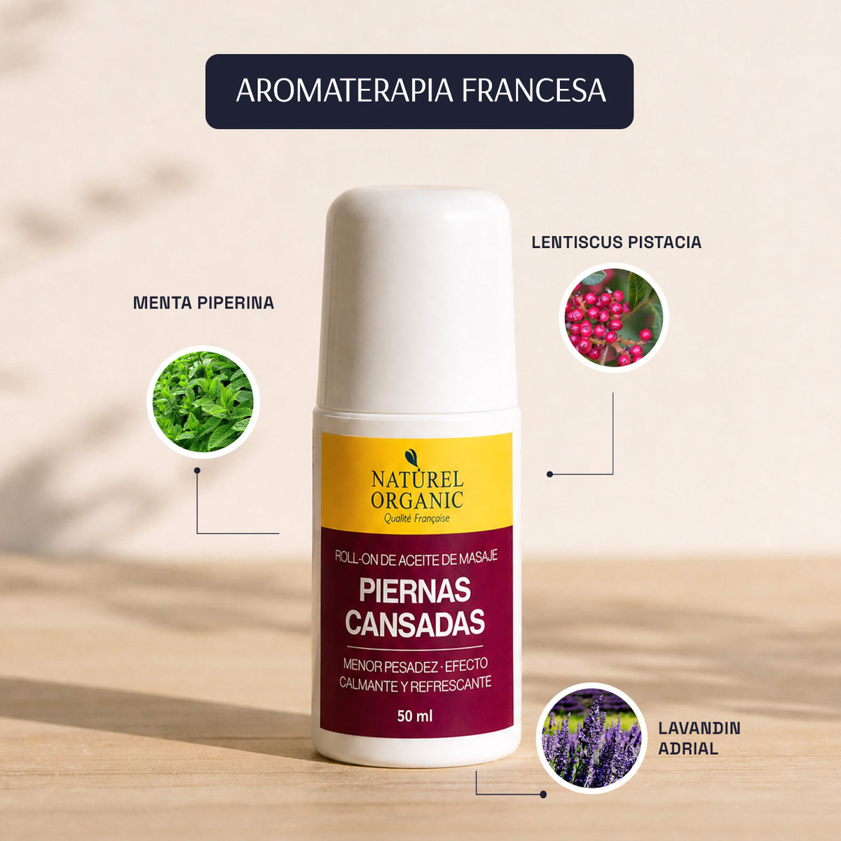 Roll-on de masaje piernas cansadas 50ml