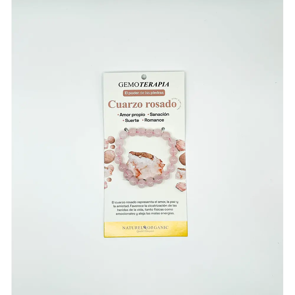 Joya Pulsera Kids Cuarzo Rosado