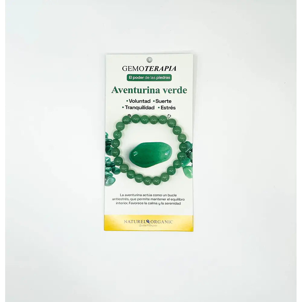 Joya Pulsera Tradicional Aventurina Verde