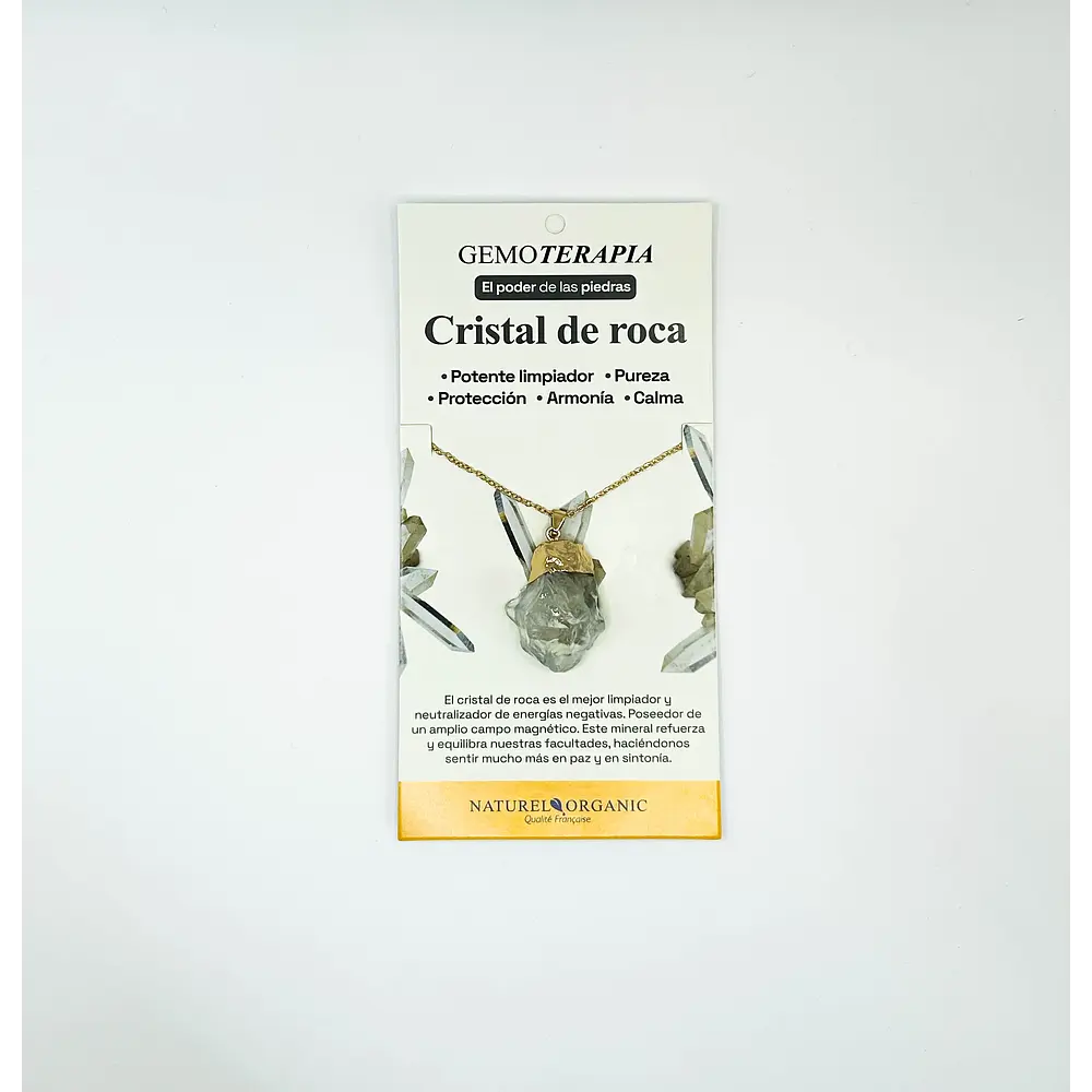 Joya Colgante Natural Cristal De Roca