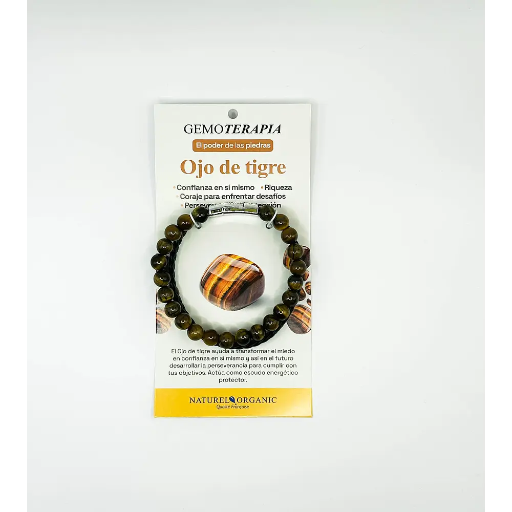 Joya Pulsera Hombre Ojo De Tigre