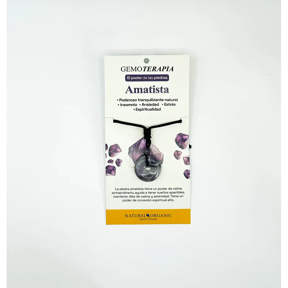 Joya Colgante Redondo Amatista