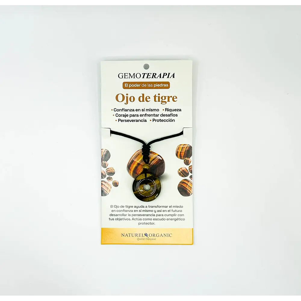 Joya Colgante Redondo Ojo De Tigre