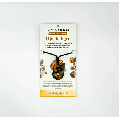 Joya Colgante Redondo Ojo De Tigre