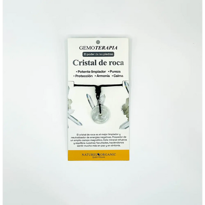 Joya Colgante Redondo Cristal De Roca