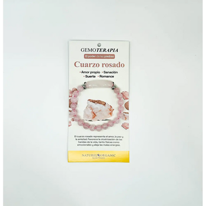 Joya Pulsera Mujer Cuarzo Rosado