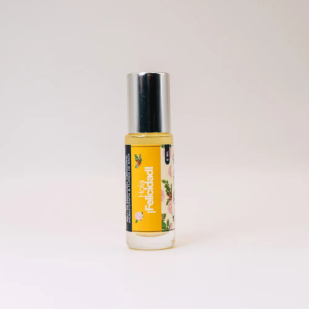 Rollon Rosa Damascena Hola Felicidad Aromaterapia Y Flores De Bach 5Ml