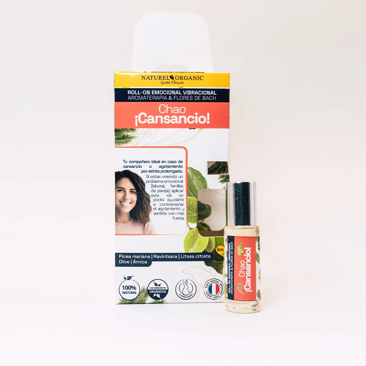 Roll On Chao Cansancio Aromaterapia Y Flores De Bach 5Ml