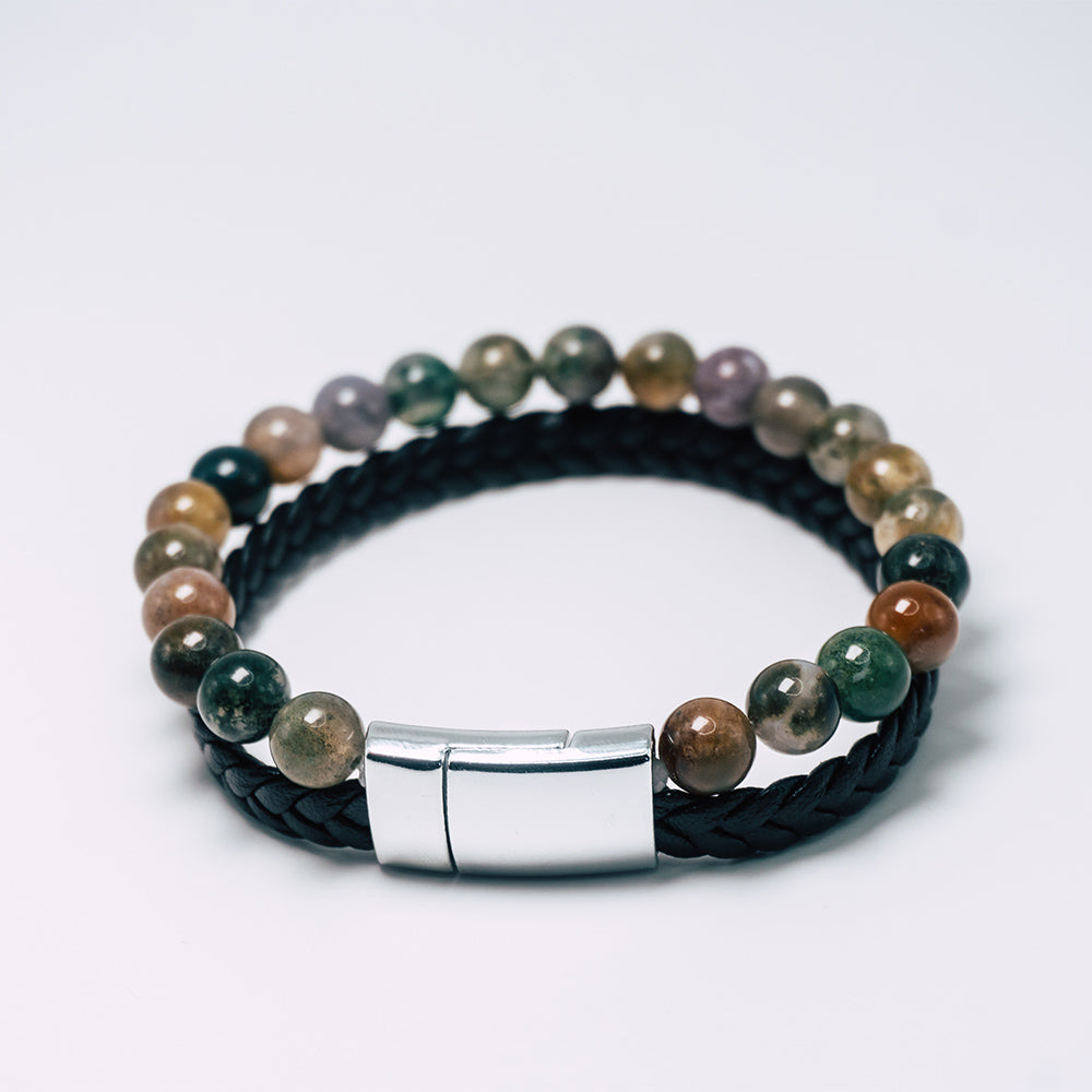 Joya Pulsera Hombre Agata India