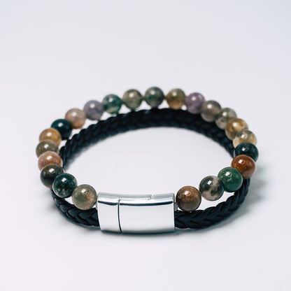Joya Pulsera Hombre Agata India