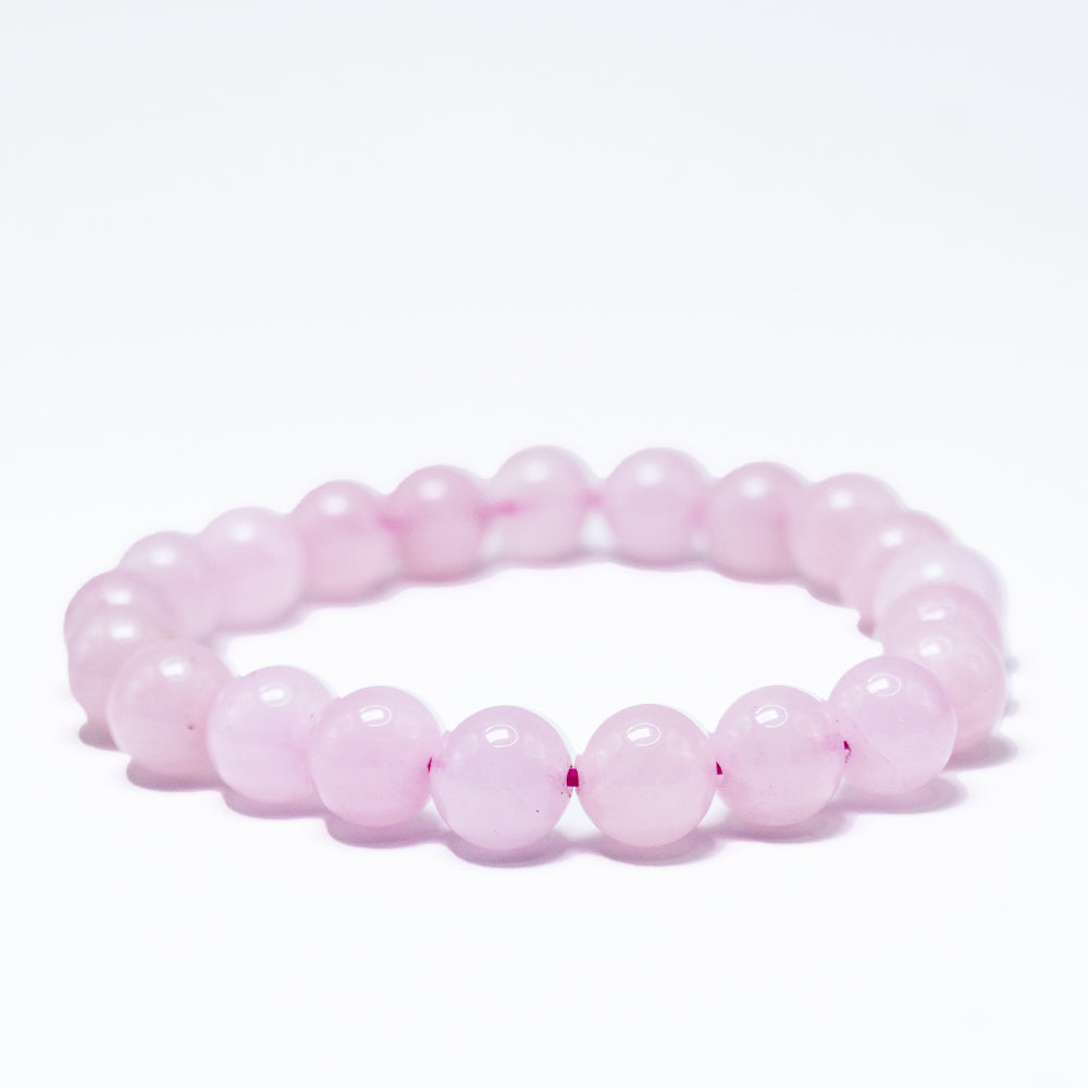 Joya Pulsera Tradicional Cuarzo Rosado